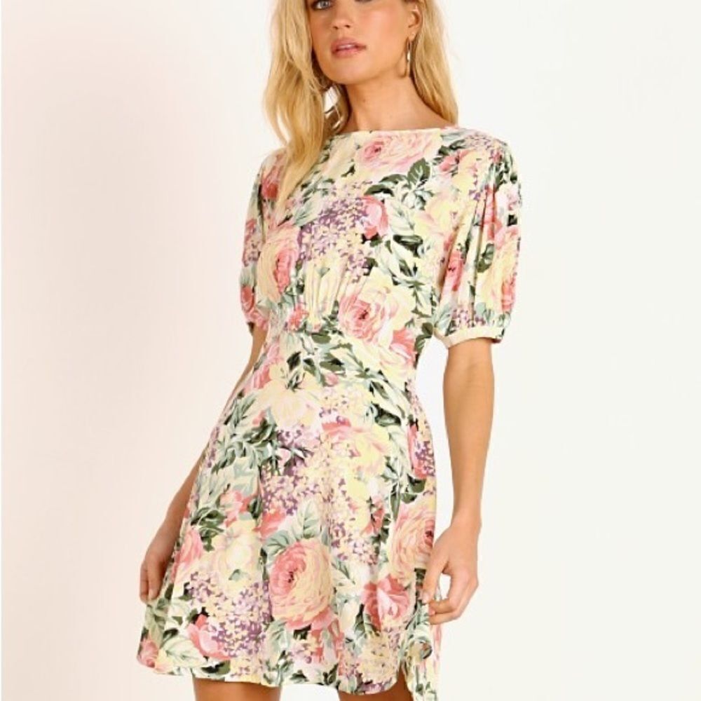 Faithful The Brand | Sidonie Mini Dress Venissa Floral Yellow Size 2 XS